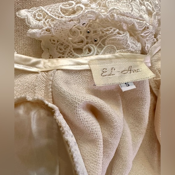 ElAna USA Luxury Brand Figure Hugging Dress & Bolero Jacket, Lace & Crystal - Picture 4 of 14